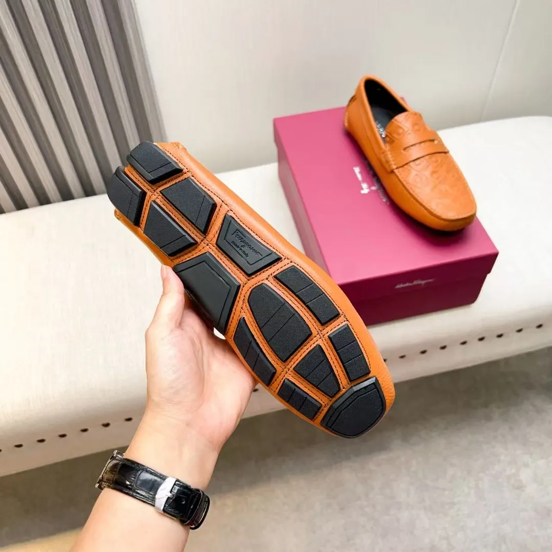 Men's men's shoes 💰620 Ferragamo new high-end quality 🔥 imported lychee pattern ➕ cowhide lining size 38-45